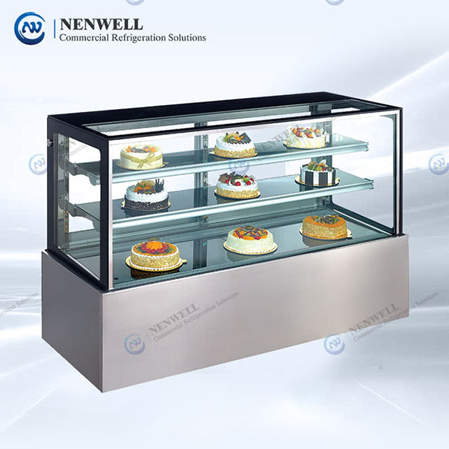 freestanding refrigerated case